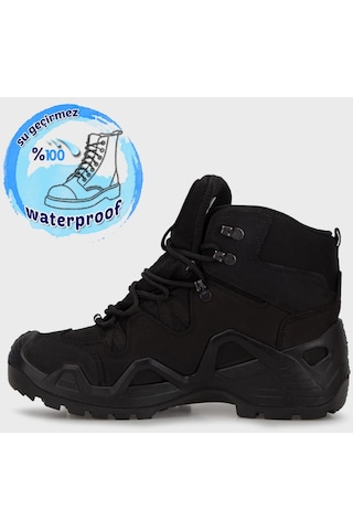 Hammer Jack Stuart Erkek Waterproof Deri Outdoor Bot Siyah