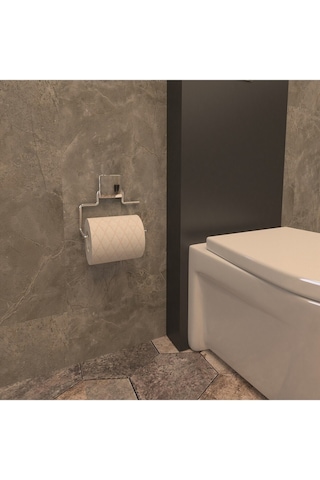 Decorev Dc-4774 Dekoratif Yapıştırmalı Metal Banyo Wc Kağıtlık As