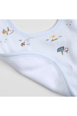 Chicco Kız Bebek Tulum, Şapka Ve Önlük Hediye Seti 09102093000000 000021 Mavi