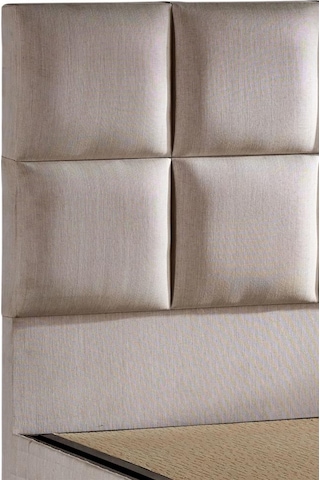 Star Başlık 200 Cm Çift Kişilik Krem Keten Kumaşlı Modern Lüks Yatak Başlığı / Baza Başlığı