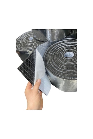 Kauçuk Bant Oto Ses Yalıtımı 9mm Alüminyum Folyolu 20cm X 10mt