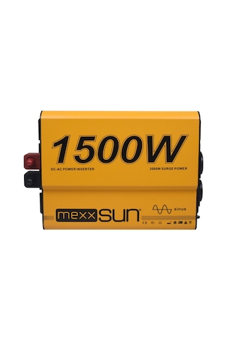 Mexxsun 12V Volt-1500W Watt Tam Sinüs İnverter (220V Çevirici)