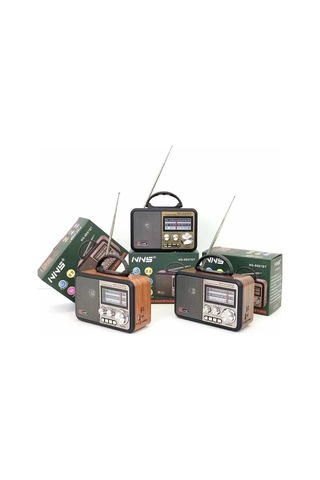 Nns Ns-8897 Orta Boy Retro, Nostaljik, Ahşap Tasarım Radyo 5468