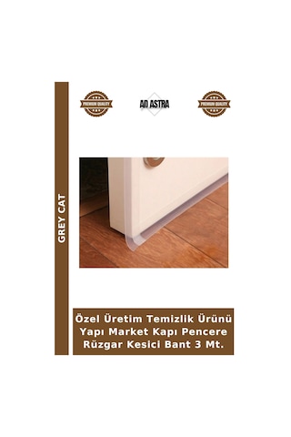 Özel Üretim Temizlik Ürünü Yapı Market Kapı Pencere Rüzgar Kesici Bant 3 Mt.