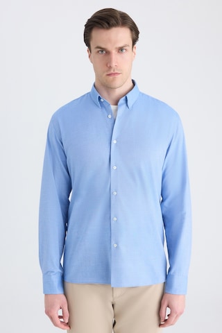 Twn Slim Fit Saks Mavi Armürlü Gömlek 5ef02ee04259m 750