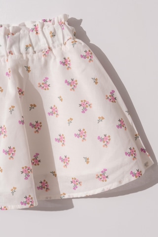 Kıpırık Baby Kız Bebek Çocuk Askılı Lila Tişört Çiçekli Etekli Takım-1153 Lila