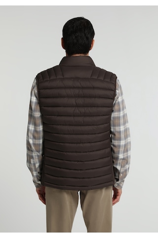 Colin's Colins Slim Fit Dik Yaka Fermuarlı Astarlı Erkek Kahverengi Yelek Cl1082936 Q1.v1 Brw