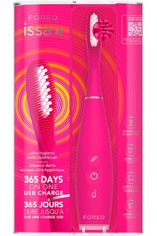 Issa 4 Hybrid Silikon Diş Fırçası, Fuchsia