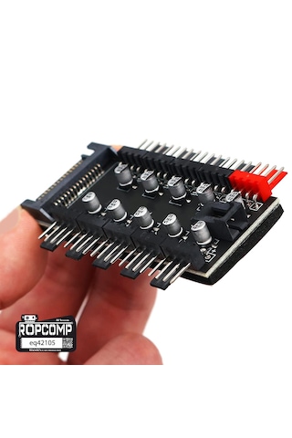 Ropcomp 10 Port Fan Power Hub Sata Güçlü Pwm Switch Çoklayıcı