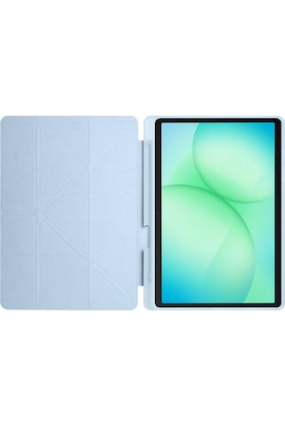 Samsung Galaxy Tab A11 Plus 2025 Kılıf Uyumlu Standlı Kalem Bölmeli Akıllı Trifolding Kapak Sm-x230 Açık Mavi