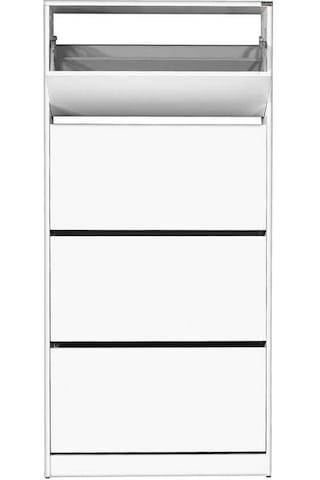 Flat Duo 4 Katlı Geniş Ayakkabılık Dolabı - Beyaz