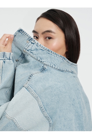 Regular Fit Kadın Ceket Denim