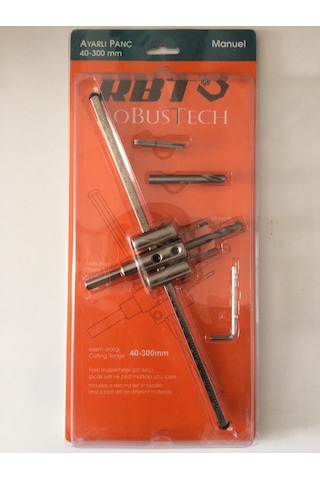 Rbt 40x300 Ayarlı Panç Sunta Mermer Alçıpan Delme Panç Karpit Uç