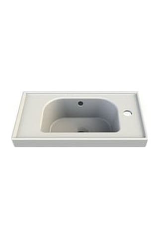 Turkuaz Seramik Cerastyle Frame Etajer Uyumlu Sağdan Delik Lavabo 50 x 28 CM
