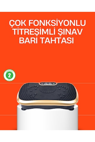 Vücut Şekillendirmeye Yardımcı Titreşimli Spor Platformu Açık Bej