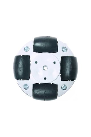 Robotistan 50mm Plastik Omni Tekerlek - Beyaz