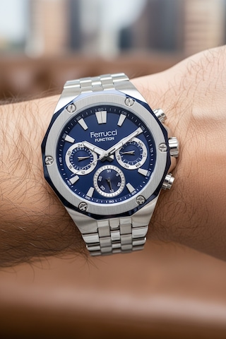 Ferrucci Gümüş Çelik Kordon Erkek Kol Saati L03518m.1 Gümüş