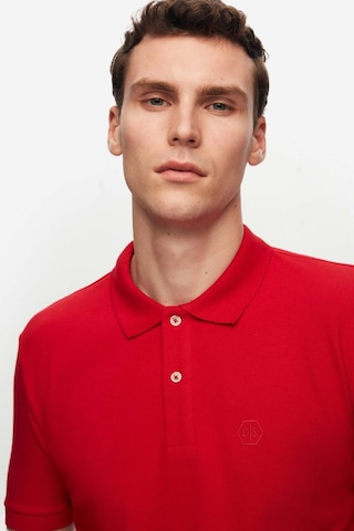 D's Damat Ds Damat Regular Fit Kırmızı Pike Dokulu %100 Pamuk Kıvrılmaz Polo Yaka Nakışlı T-shirt 4HC14ORT51000 Kırmızı