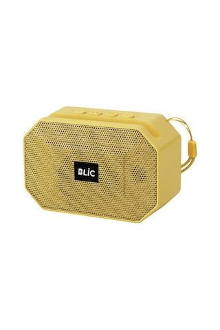 Blic Bls-89 Bluetooth 5.4 Taşınabilir Hoparlör Sarı 6w Rms, Telefon Standlı, Usb Ve Tf Kart Destekli