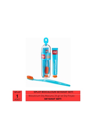 Splat Professional Biocalcium Seyahat Seti Diş Macunu 25 Gr Ve Diş Fırçası