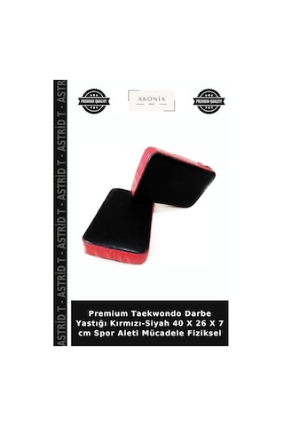 Premium Taekwondo Darbe Yastığı Kırmızı-siyah 40 X 26 X 7 Cm Spor Aleti Mücadele Fiziksel