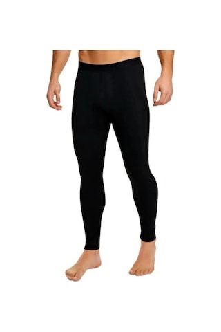 2'li Erkek Termal Tayt-polar Boyunluk-polar Bere-polar Eldiven-termal Çorap Set Aynı Gün Kargolama Siyah