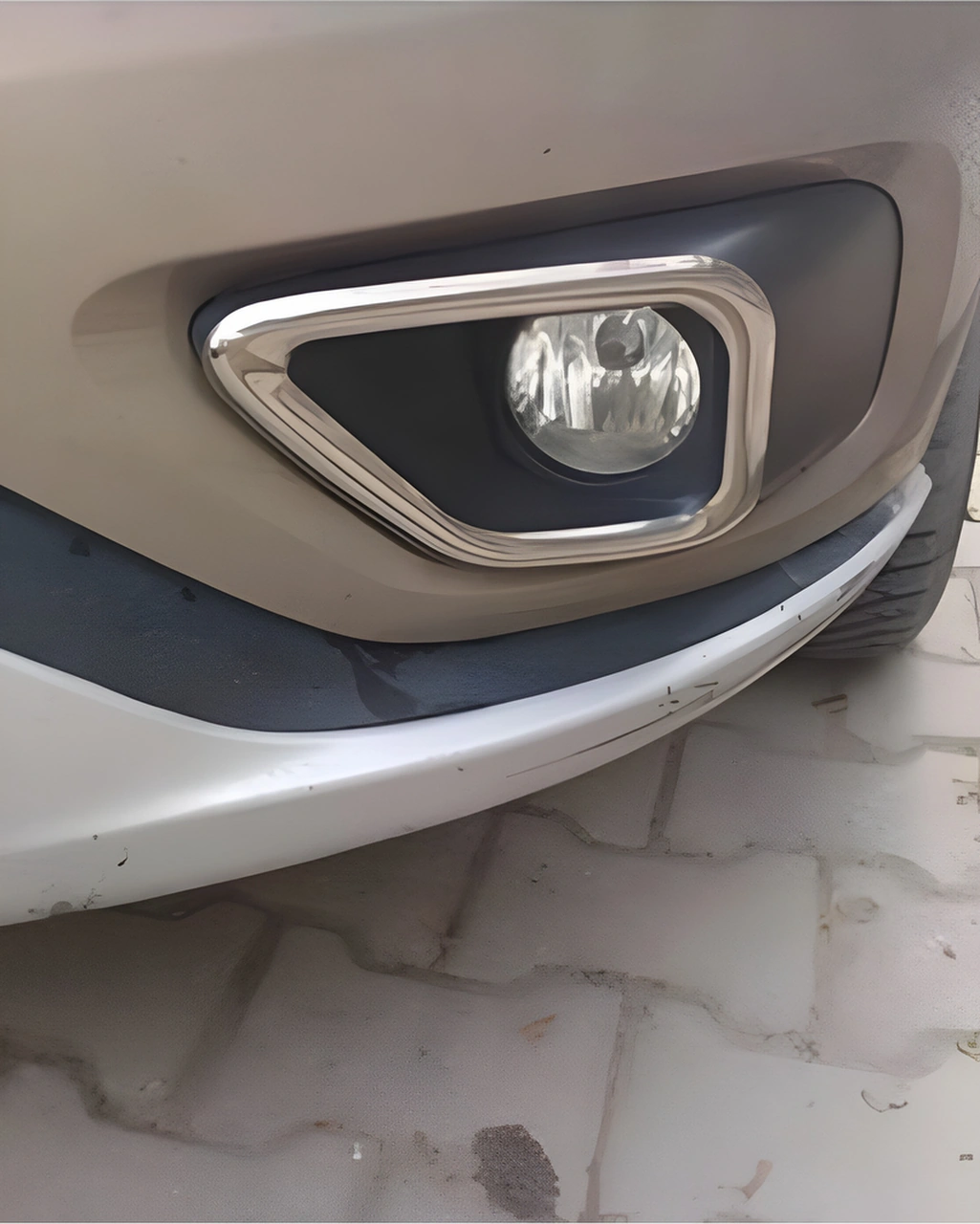 Fiat Doblo 2015-2022 Araca Özel Krom Sis Far Çerçevesi Paslanmaz 2pcs
