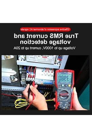 Unı-t Ut 89x Dijital Multimetre True Rms Ncv 1000v Ac/dc 20a Ac/dc