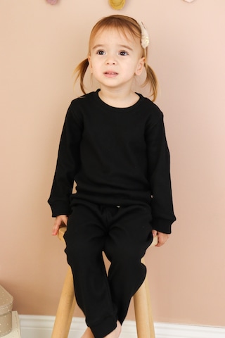 Kaşkorse Mevsimlik Pijama Takım Siyah