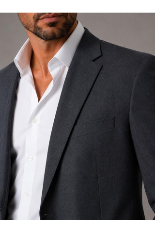 Classics Men Erkek İtalyan Kesim Lacivert Çizgili Blazer Ceket Klasik Ve Modern Şıklık - 7715
