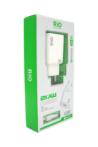 Riotech 20w Hızlı Şarj Adaptörü Ve Usb-c Kablosu