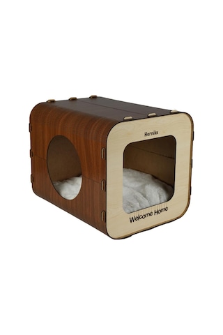 Herniks Mdf Dörtgen Kedi Evi 33 CM Hr3027