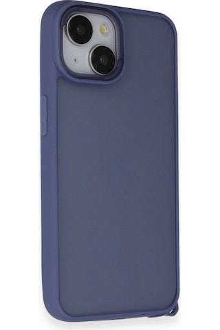Apple Uyumlu iPhone 14 Kılıf Elegant Kapak - Açık Mavi