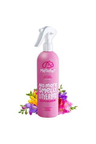 Metapet Kedi Kumu Tuvaleti Koku Giderici Doğal Bahar Parfümü Spreyi 400 ML