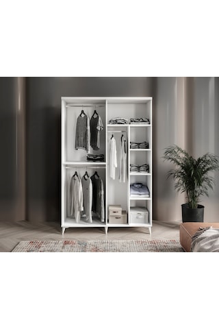 GuneyStore Sport 4 Kapaklı Komple MDF Gardırop