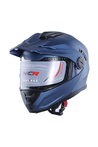 Ncr X-Cross Çene Açılır Ece-22.06 Kask Mat Mavi