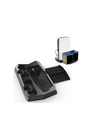 Ps5 Standart Kasa Cdli Ve Dijital Sürüm Uyumlu Fanlı Oyun Standı Beyaz