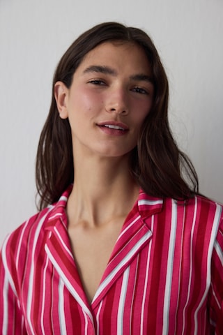 Penti Fuşya Bloom Stripes Gömlek Pantolon Pijama Takımı Pnmeqow425sk-fc3 Fuşya