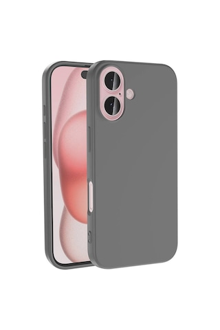 Zore Apple Uyumlu iPhone 16 Plus Kılıf Msra Lsr Lansman Kapak-titanyum-gri Titanyum-gri
