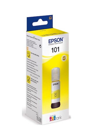 Epson 101 Sarı Mürekkep Şişesi, 70 Ml. L4150 / L4160 / L6160 / L6170 / L6190 / L14150 C13t03v44a