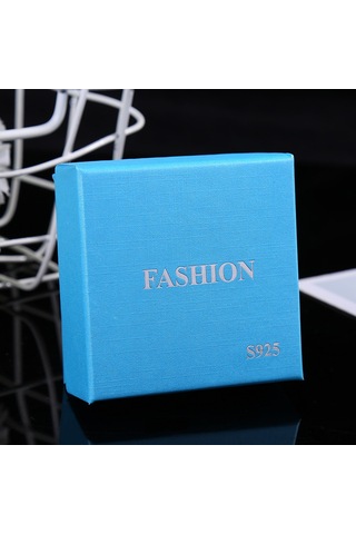 Kangvka Siyah Kâğıt Gümüşlük Kutusu - 7.5x7.5x3.5 Cm - İç Sponge İle Mücevher Koruma Siyah