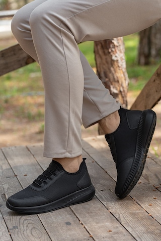 D0126 Günlük Ortopedik Erkek Sneaker Spor Ayakkabı Siyah