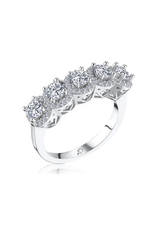 Mia Vento Effective Diamond Büyülü Işıltı Beştaş Gümüş Yüzük