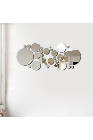 Tenfowee 30 Adet Altın Renkli Akrilik Yansıtmaz Yuvarlak Duvar Sticker Seti - Dıy Ev Dekorasyonu, Çocuk Odası/banyo Uygun, Hafif Ve Kolay Kurulum Altın