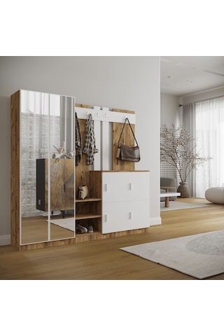 Robinhome Robin Home Nova Vestiyer Portmanto Ayakkabılık Çam-Beyaz