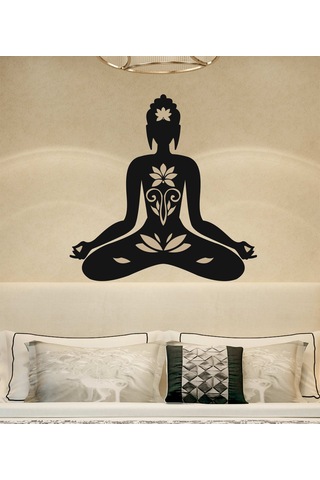 Yoga Meditasyon Dekoratif Ahşap Duvar Dekoru