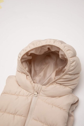 DeFacto Kız Bebek Su İtici Kapüşonlu Fermuarlı Şişme Yelek A2475A525SPER37 Ekru