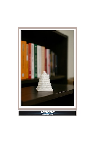 Monbc Babil Kulesi 3d Tasarım Dekoratif Biblo, Hediyelik Ve Ev Ofis İçin Şık Aksesuar