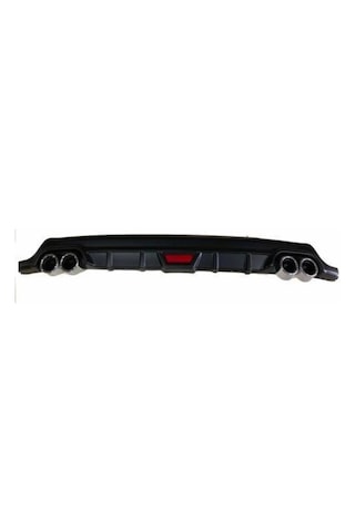 Volkswagen Bora Uyumlu Body Kit Difüzör 4 Çıkış Yuvarlak Siyah Model 2