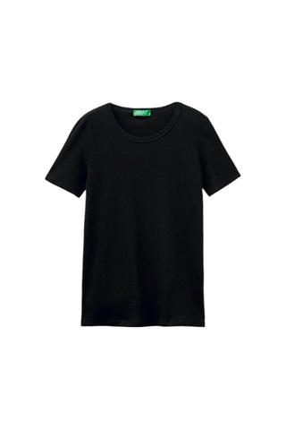 United Colors Of Benetton Basic Kısa Kollu Bisiklet Yaka T-shirt SIYAH